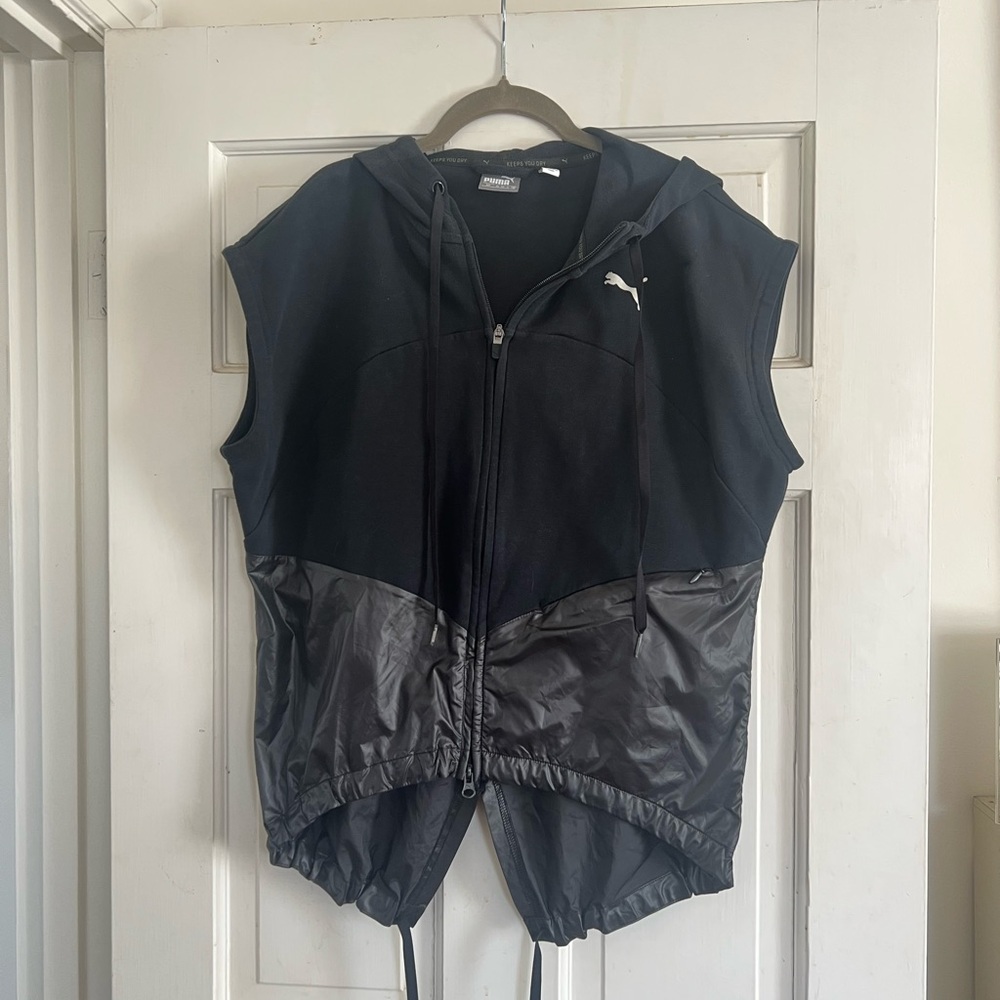 Puma Black Hoodie Vest